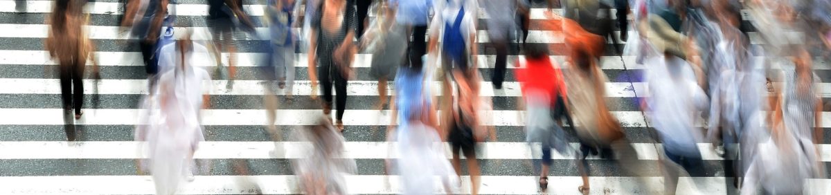 People on a cross walk