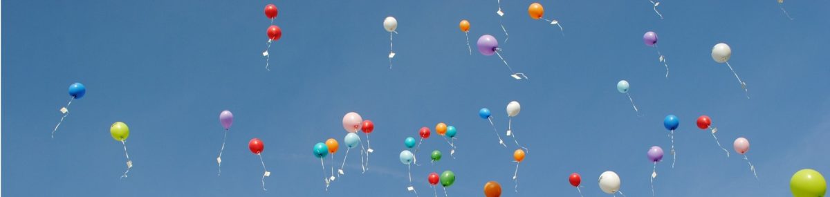 Sky with balloons
