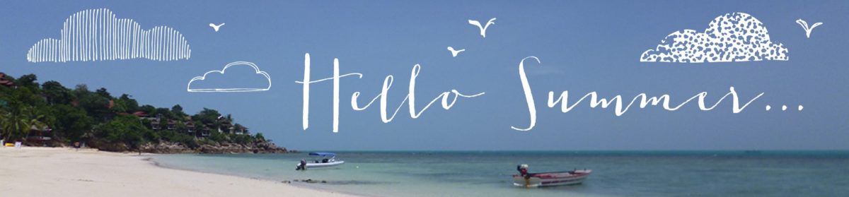 Beach with white clouds