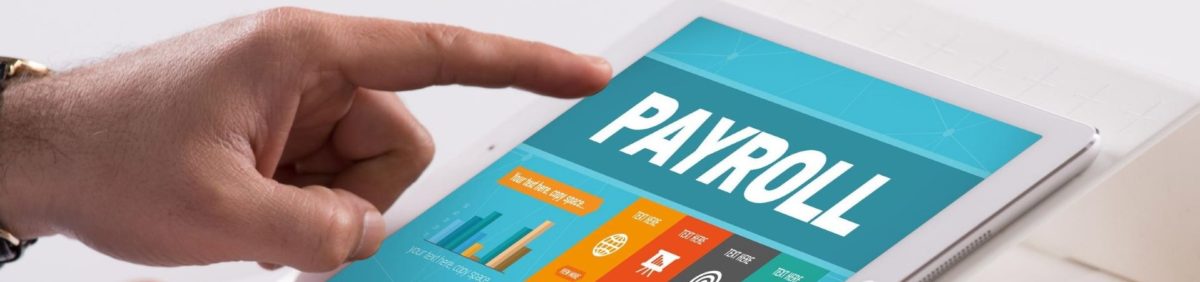 Payroll dashboard on a tablet