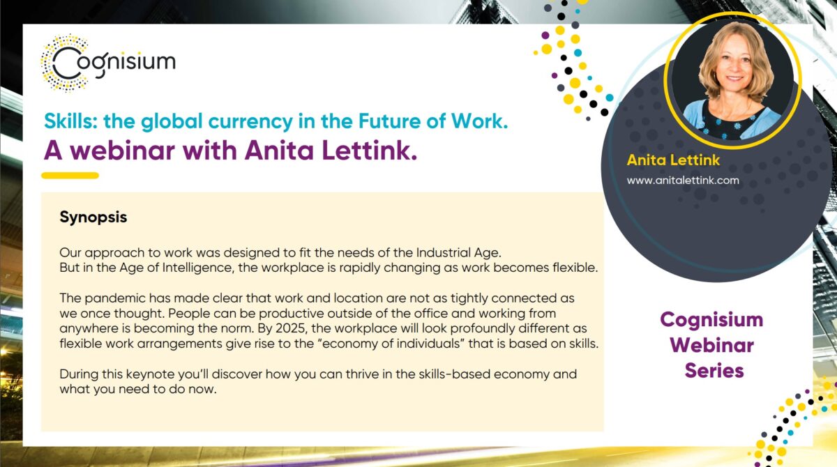 Invite to webinar about Skills by Anita Lettink