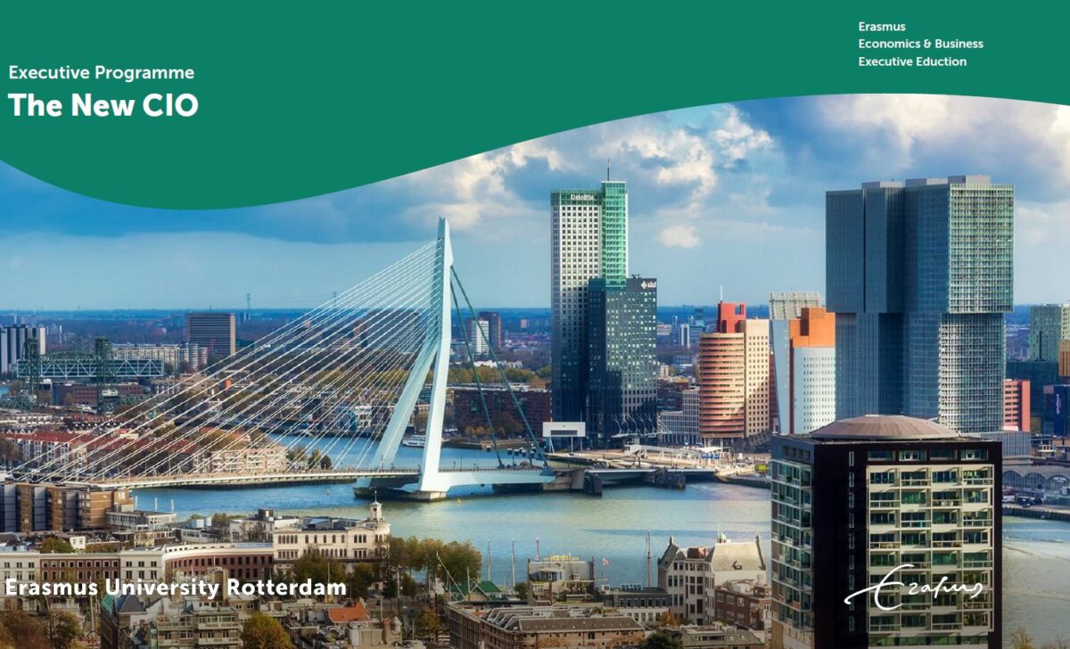 The New CIO masterclass invite with Rotterdam skyline