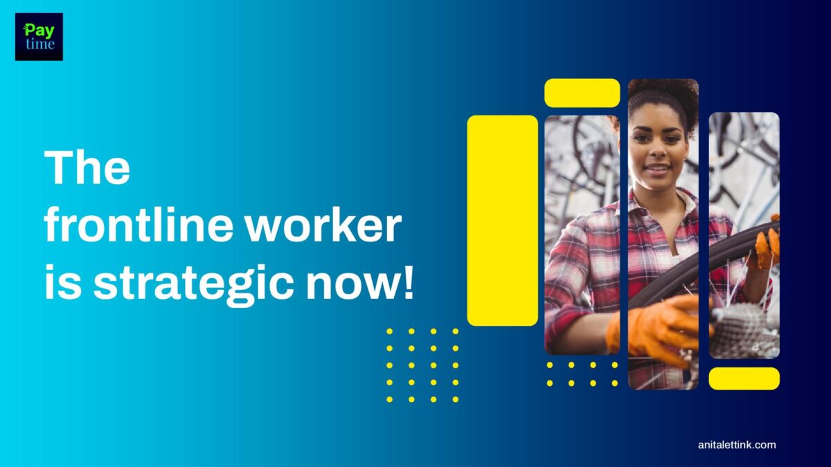 Woman working on bike