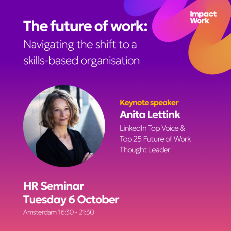 Invitation for Anita Lettink's Future of Work keynote at ImpactWork